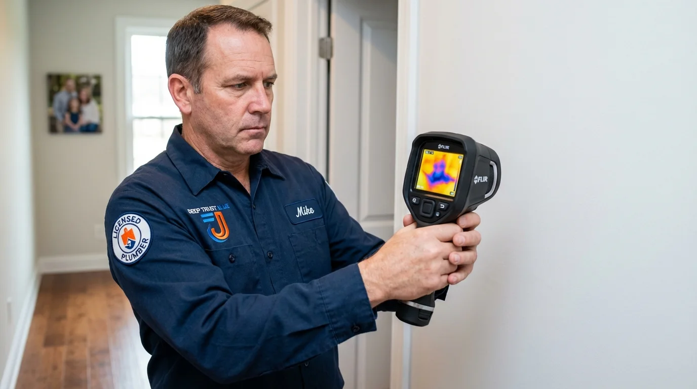 Thermal imaging leak detection by Johns Plumbing LLC in Kaunakakai